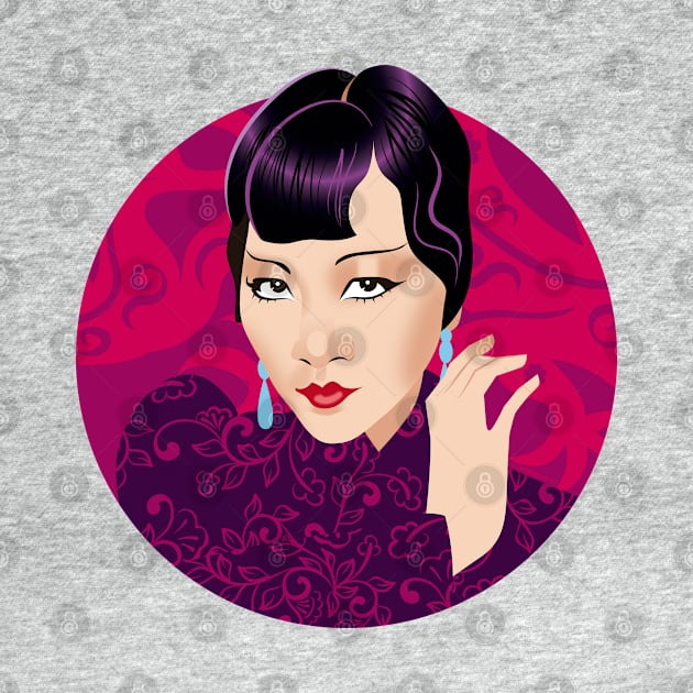 Anna May Wong by AlejandroMogolloArt